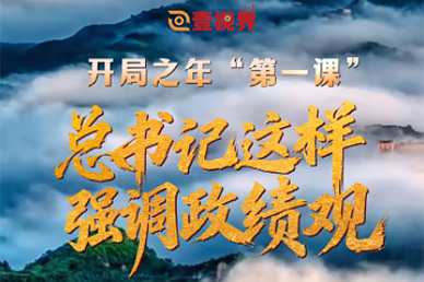 壹视界·微视频 | 开局之年“第一课”,总书记这样强调政绩观